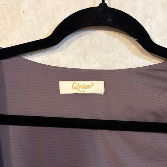 Elegant Long Sleeve Dress in Chocolate Brown - Picture 4 of 12